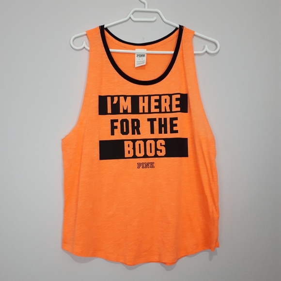 PINK Victoria's Secret Tops - PINK Tank Top I'm Here For The Boos PINK Victoria's Secret Tops - PINK Tank Top I'm Here For The Boos